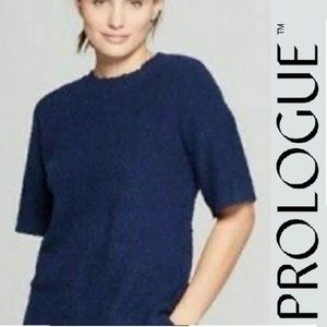 Boucle Textured Short Sleeve Sweater